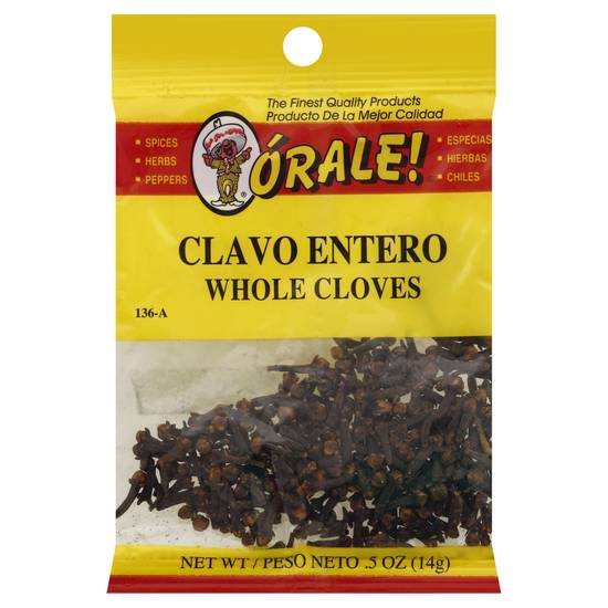 Órale Clavo entero 0.5oz / Órale Whole Clove 0.5oz