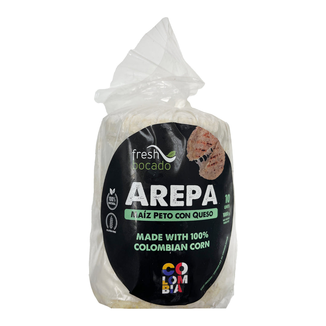 Fresh Bocado Arepa Maiz Peto con Queso - Whole Corn with Cheese 1kg