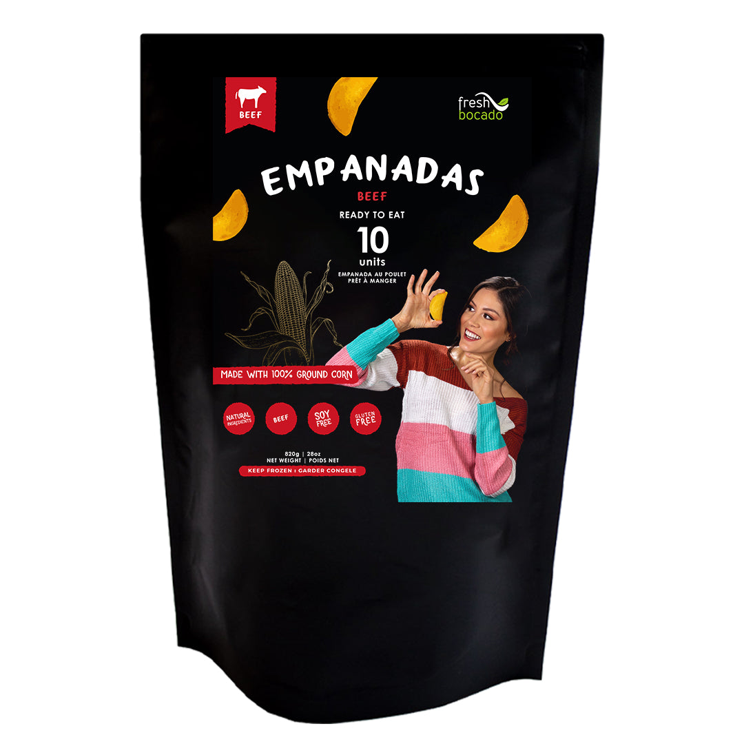 Fresh Bocado Empanada Congelada Prefrita - Pre-Fried Frozen Empanadas 10 Pack