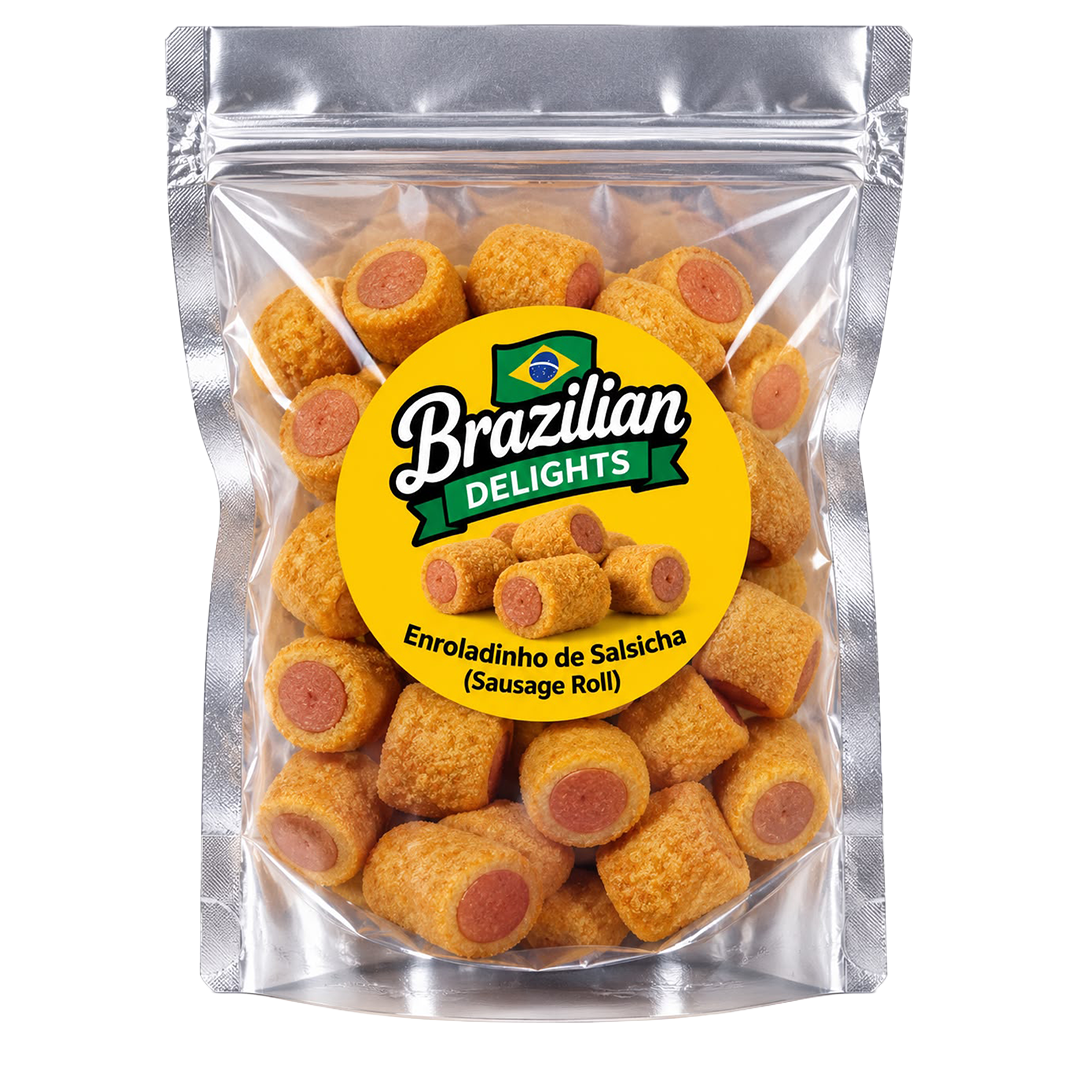 Brazilian Delights Enroladinho de Salsicha – Sausage Roll 450g