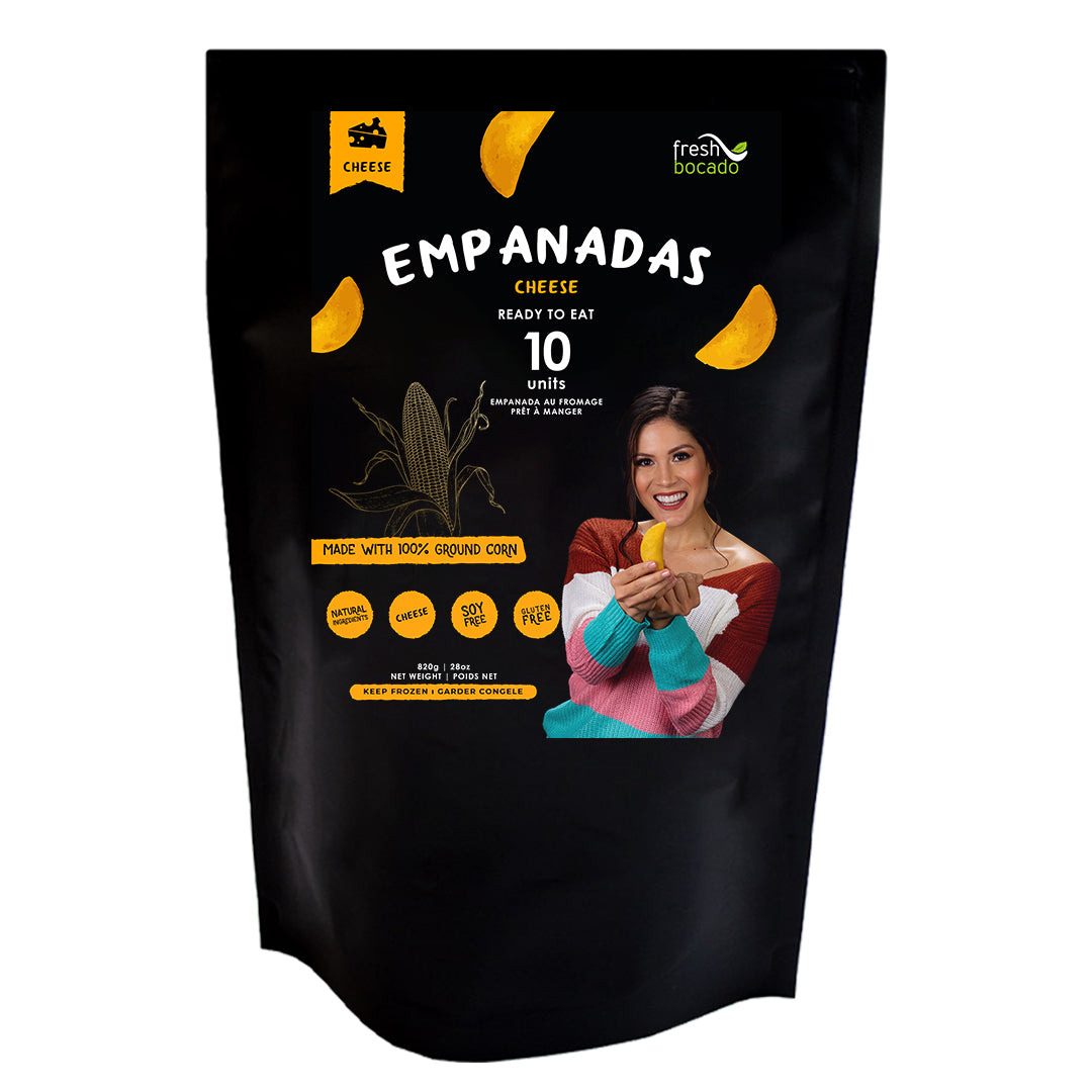 Fresh Bocado Empanada Congelada Prefrita - Pre-Fried Frozen Empanadas 10 Pack