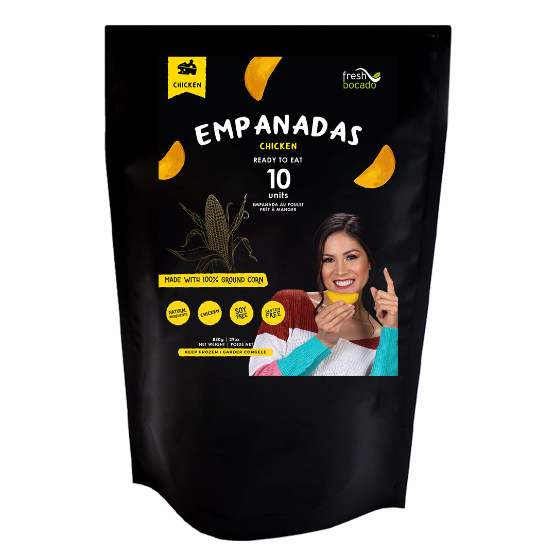 Fresh Bocado Empanada Congelada Prefrita - Pre-Fried Frozen Empanadas 10 Pack