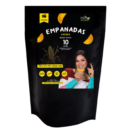 Fresh Bocado Empanada Congelada Prefrita - Pre-Fried Frozen Empanadas 10 Pack