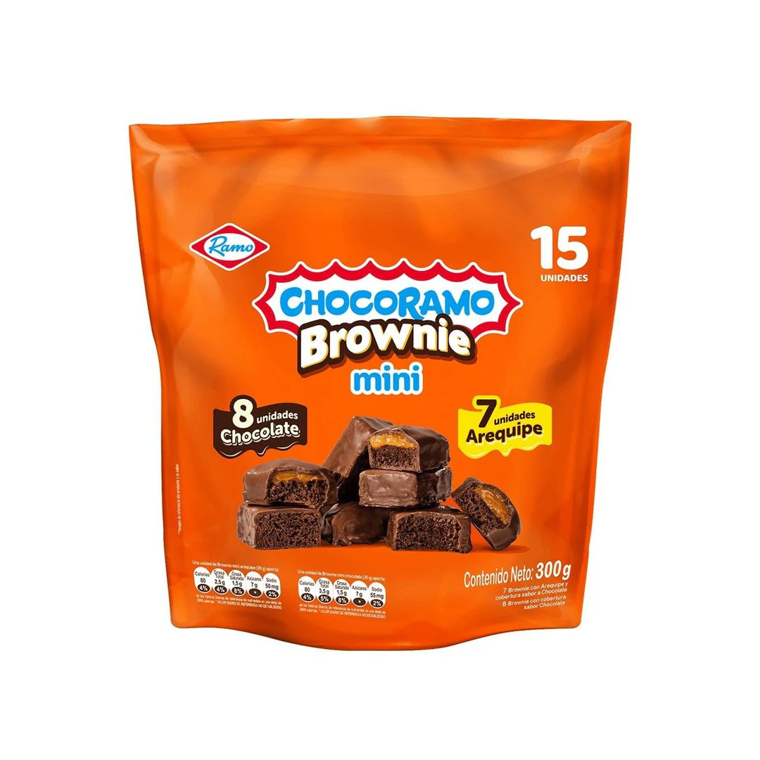 Chocoramo Con Arequipe - Mini ChocoBrownie 15 Pack 300g