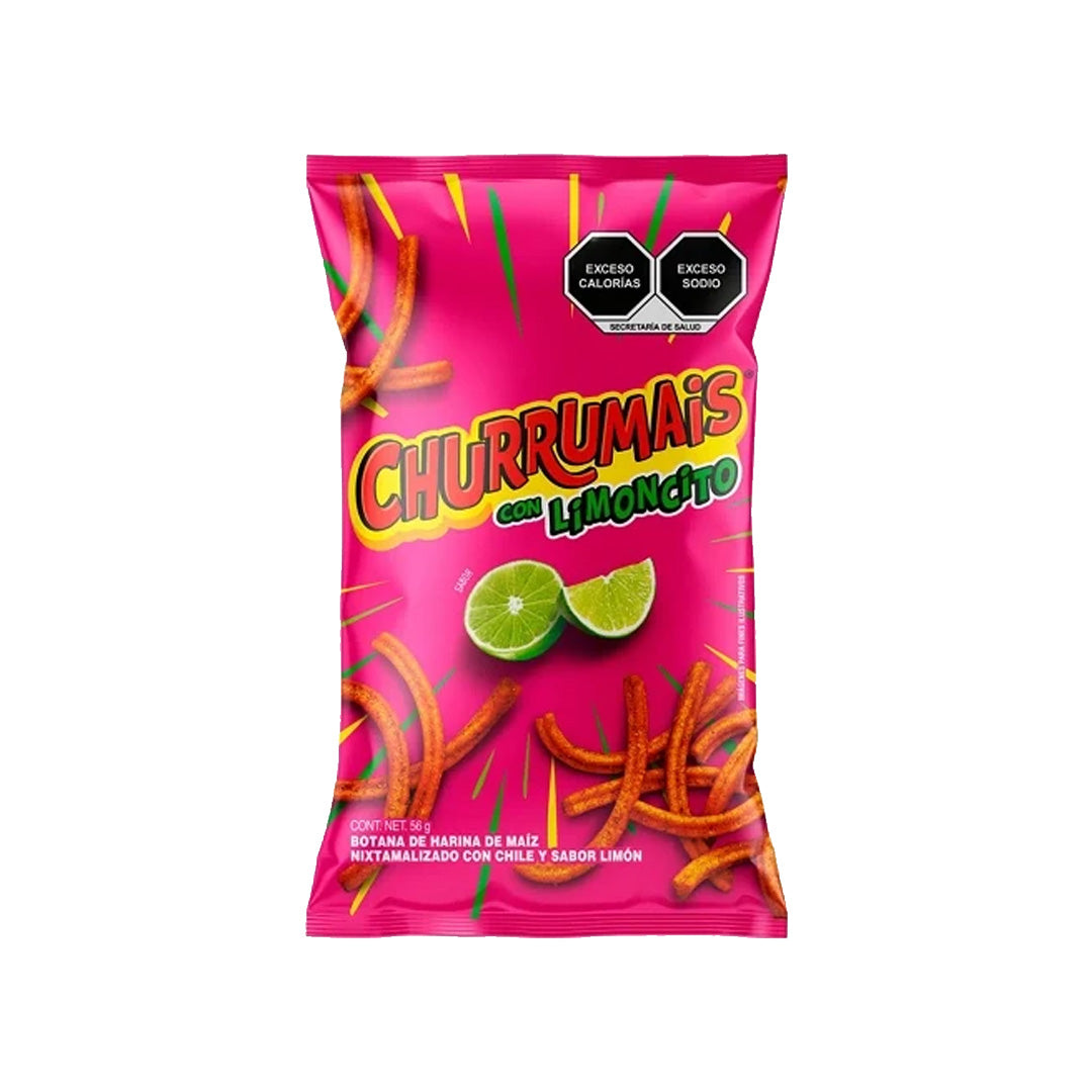 Sabritas Churrumais con Limoncito - Fried Lemon Corn Strips 185g