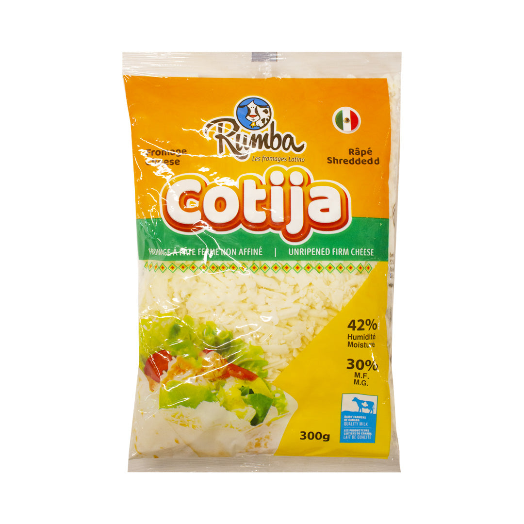 Rumba Queso Cotija Rallado - Shredded Cotija Cheese 300g