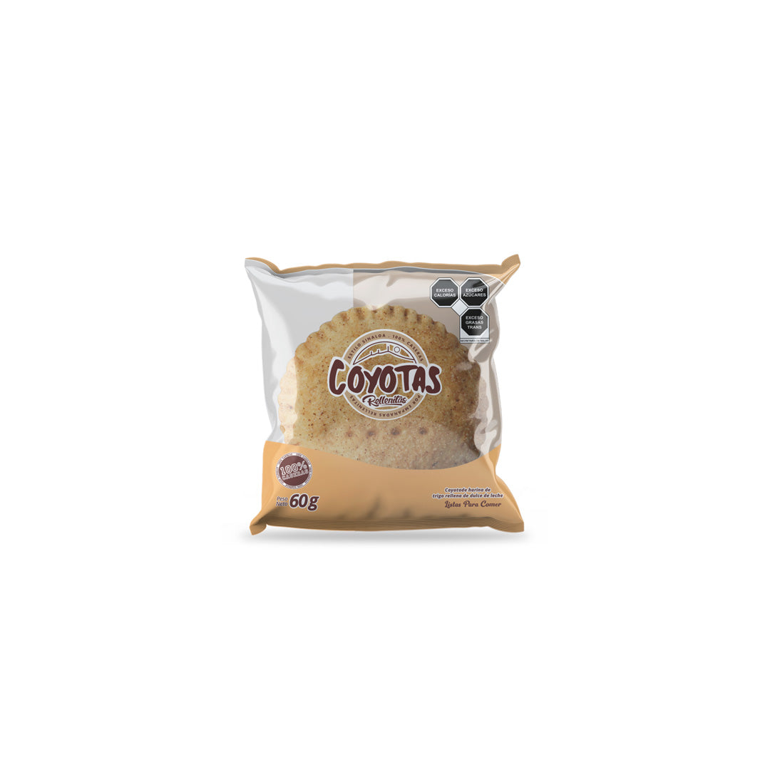 Coyotas Empanadas Rellenitas de Dulce de Leche 60g