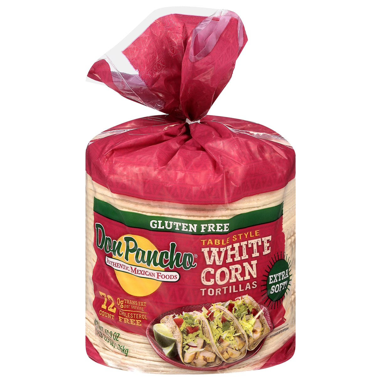 Don Pancho White Corn Tortillas - Tortilla de Maiz Blanco 5.25"/ 61.9oz (1.76kg)