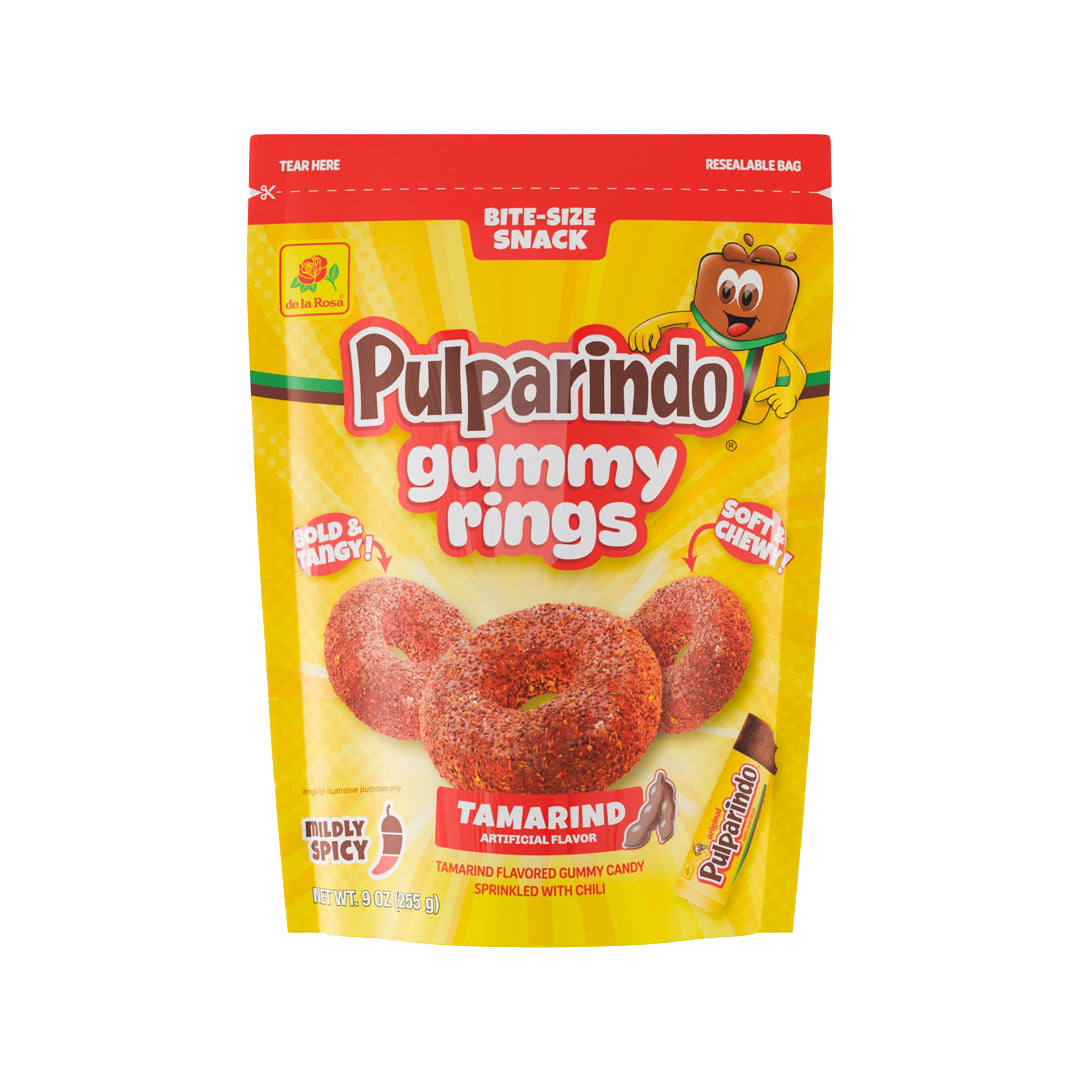 De La Rosa Pulparindo Gummy Rings Tamarindo 255g