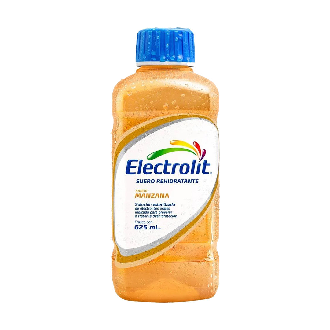 Electrolit Suero Hidratante de Manzana - Hydration Beverage & Recovery Drink w/Electrolytes Apple 625ml