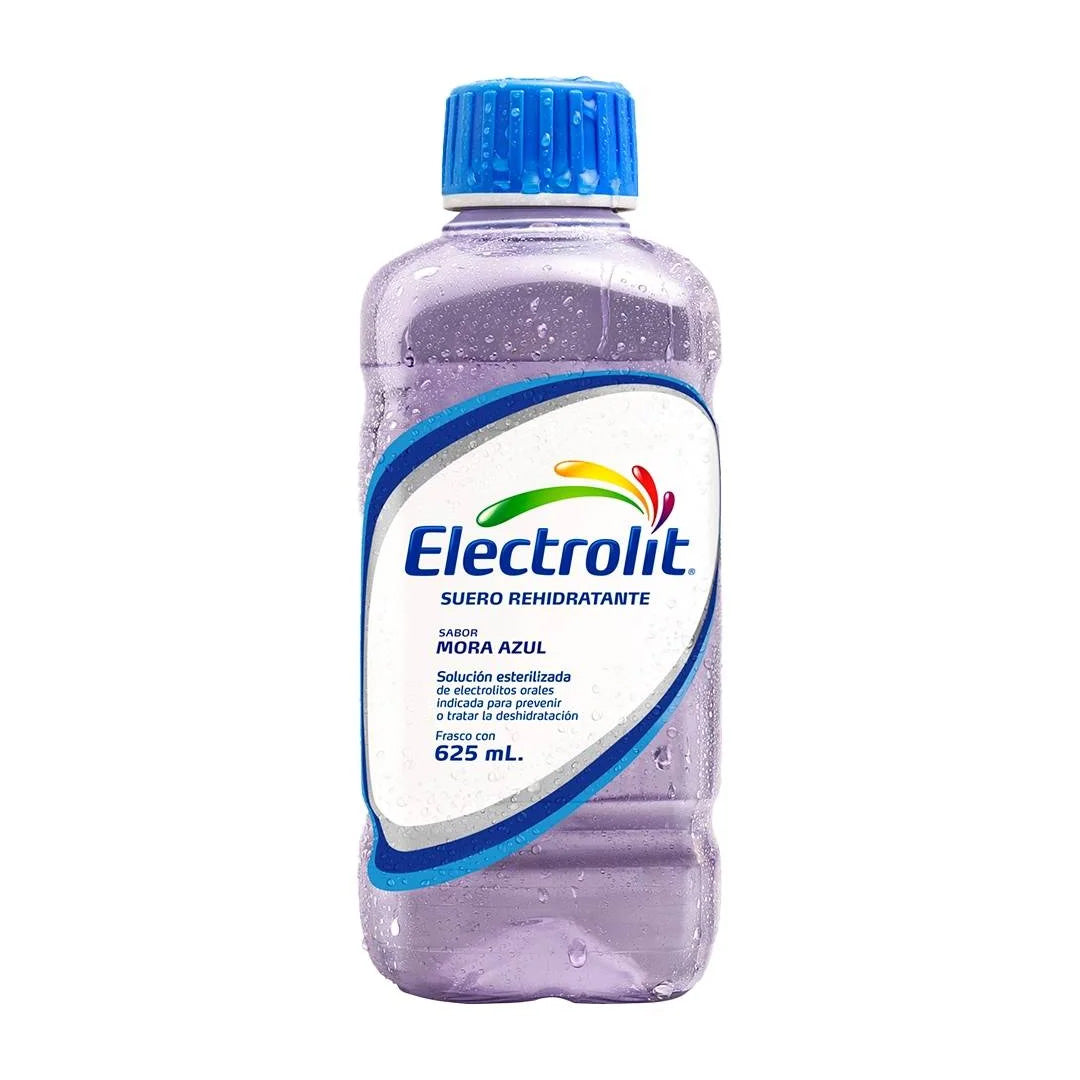 Electrolit Suero Hidratante de Mora Azul - Hydration Beverage & Recovery Drink w/Electrolytes Blueberry 625ml