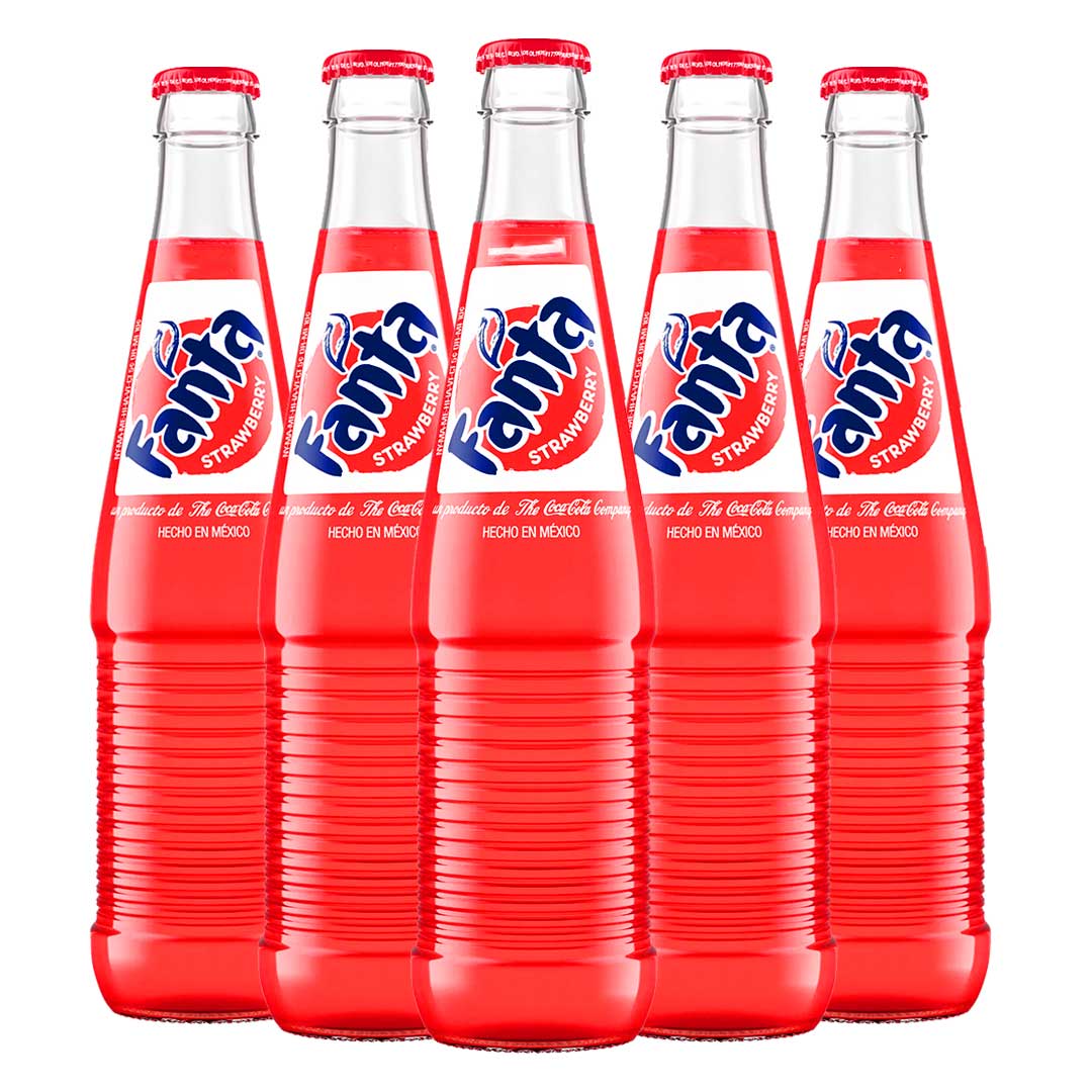 Fanta Refresco de Fresa - Strawberry Mexican Soda 17oz (500ml)