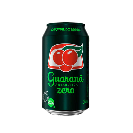 Guaraná Antarctica Zero - Zero Sugar Brazilian Soft Drink Can 12oz