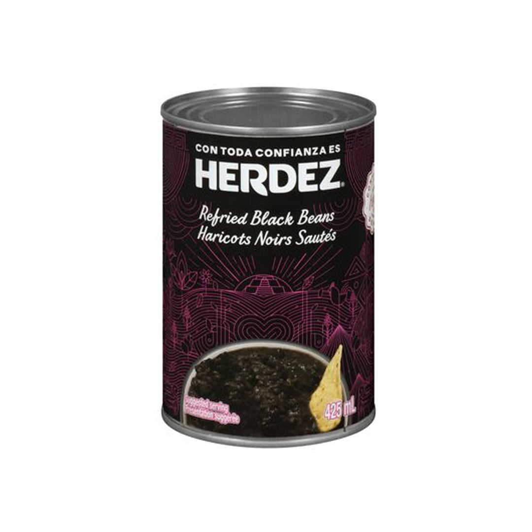 Herdez Frijoles Negros Refritos - Refried Black Beans 425g