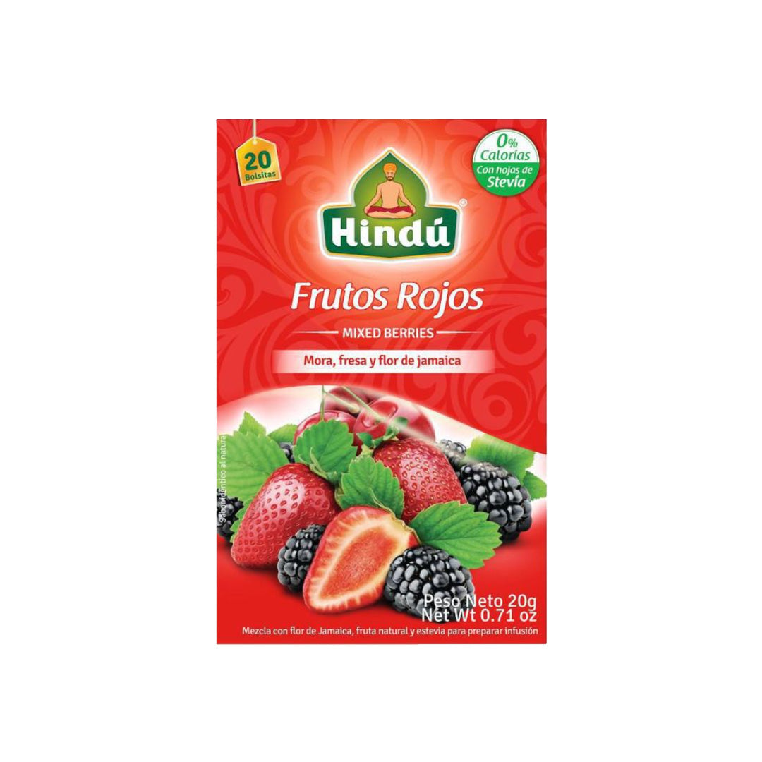 Hindu Té de Frutos Rojos - Mixed Berries Herbal Tea 20g