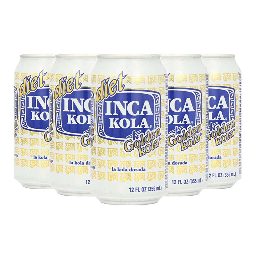 Inca Kola Diet Peruvian Sweet & Fruity Flavoured Diet Soft Drink Can
