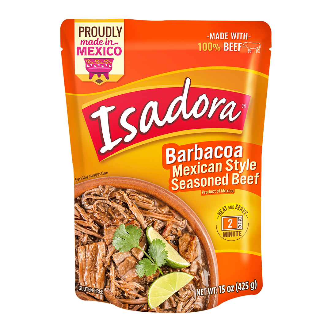 Isadora Barbacoa Mexican Style Seasoned Beef 425g