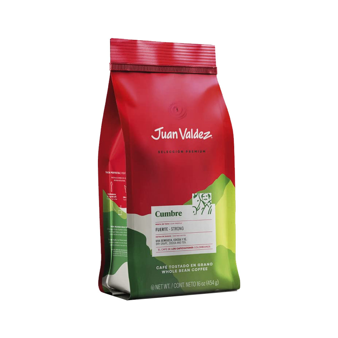 Juan Valdez Cumbre Café Entero - Whole Coffee 454g