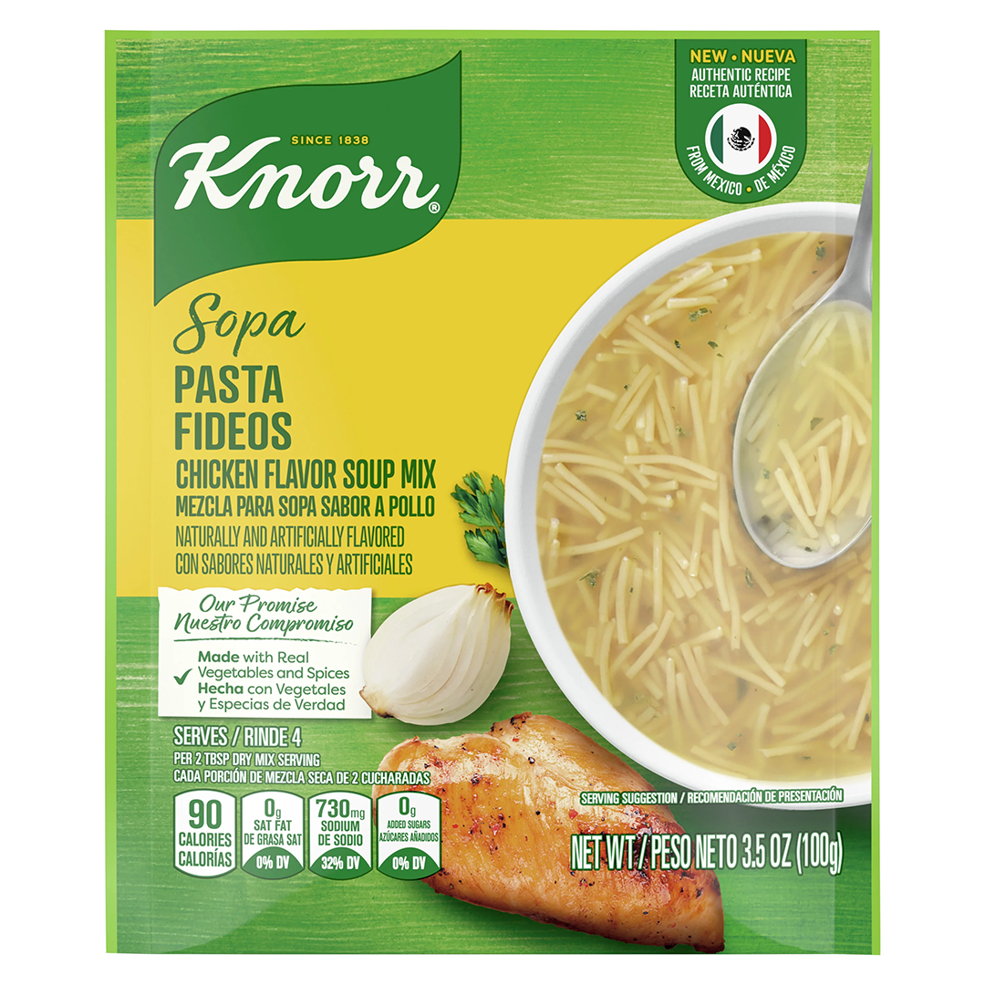 Knorr Fideos con Pollo – Chicken Flavor Vermicelli Pasta Mix 100g