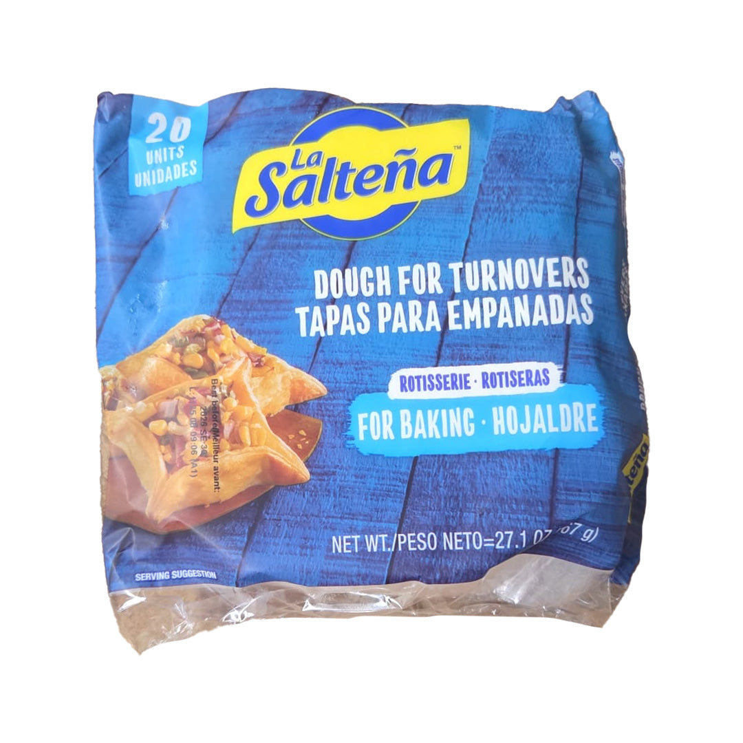 La Salteña Tapas de Hojaldre Rotiseras - Dough for Turnovers Rotisserie 20 Pack