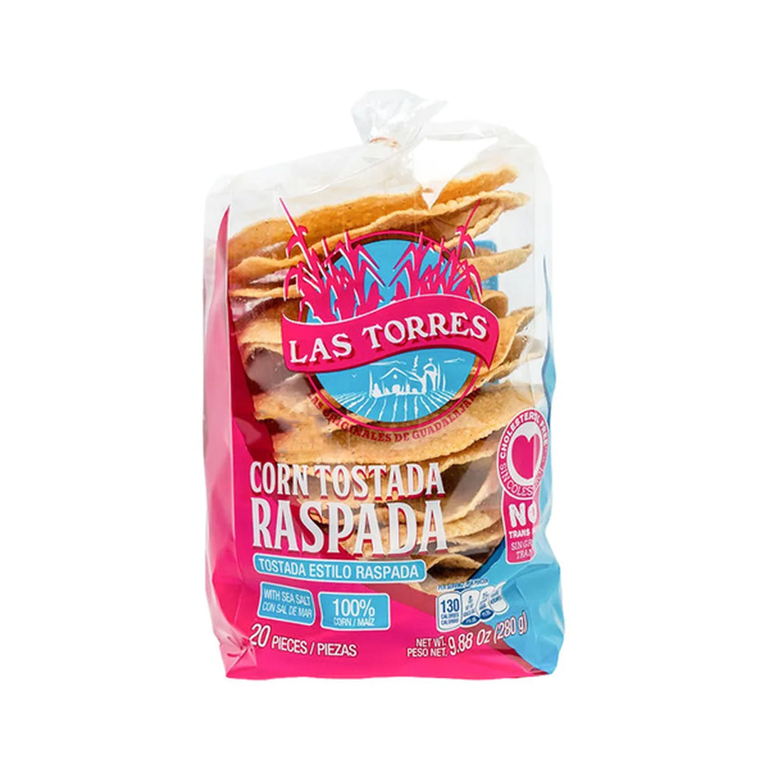 Las Torres Tostadas Raspadas - Crunchy Corn Tostada 280g