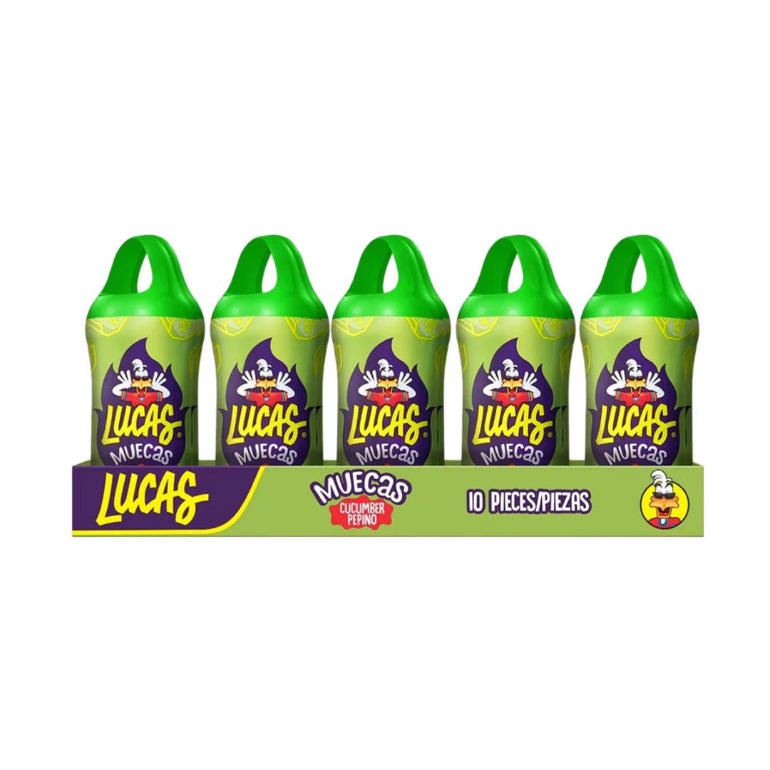 Lucas Muecas Pepino - Cucumber Lollipop 10 Pack