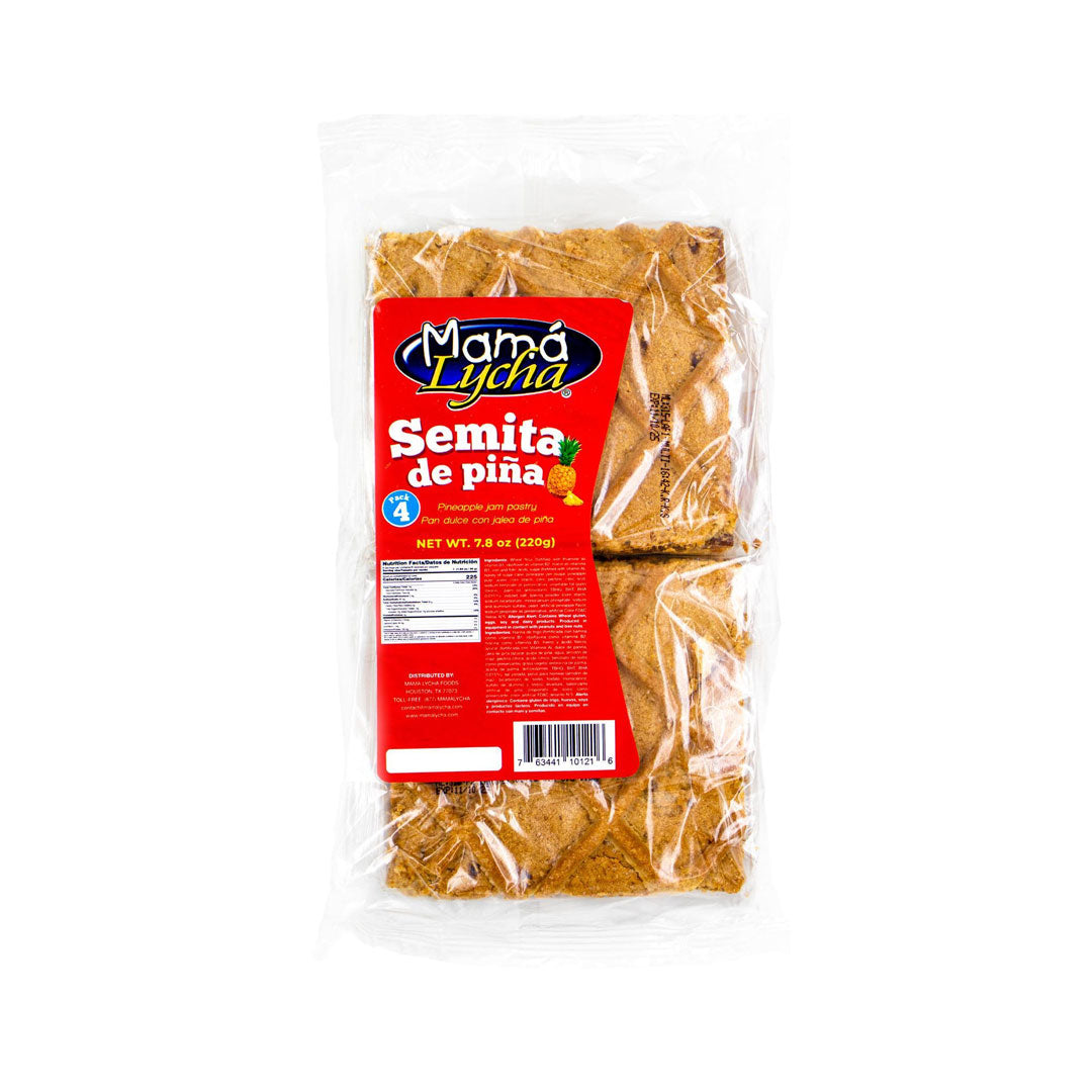 Mama Lycha Semita de Piña - Sweet Pineapple Pastry Treat 220g