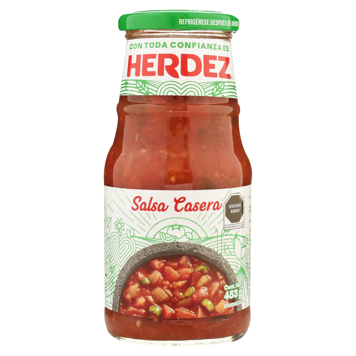 Herdez Salsa Casera/Mexicana - Medium Homemade Sauce 16oz (431ml)