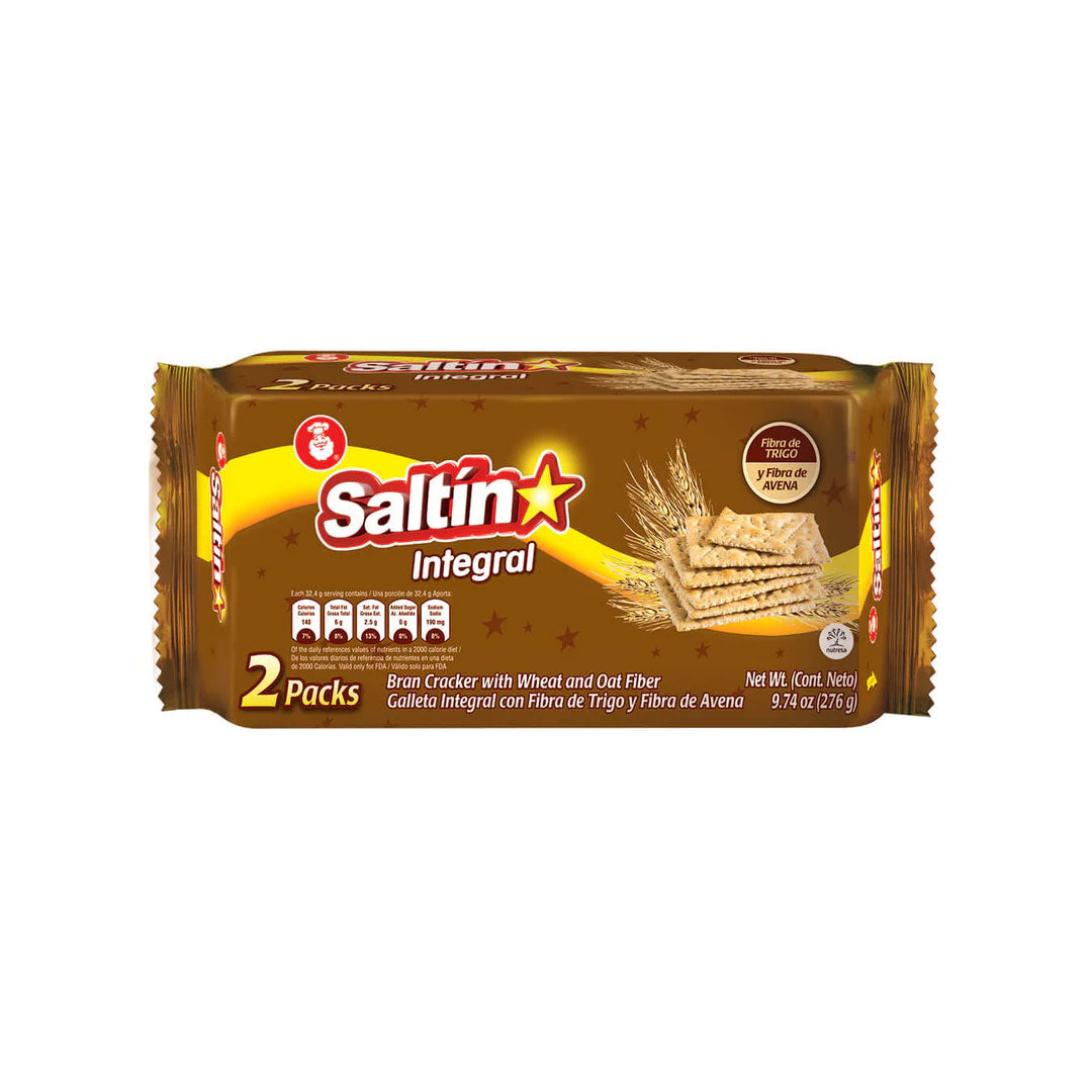 Noel Saltin Galleta Integral - Bran Crackers 2 Pack 276g