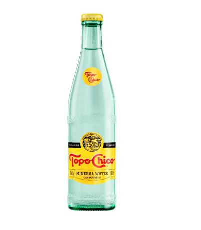 Topo Chico Agua Mineral - Carbonated Mineral Water 12oz (355ml)Glass Bottle