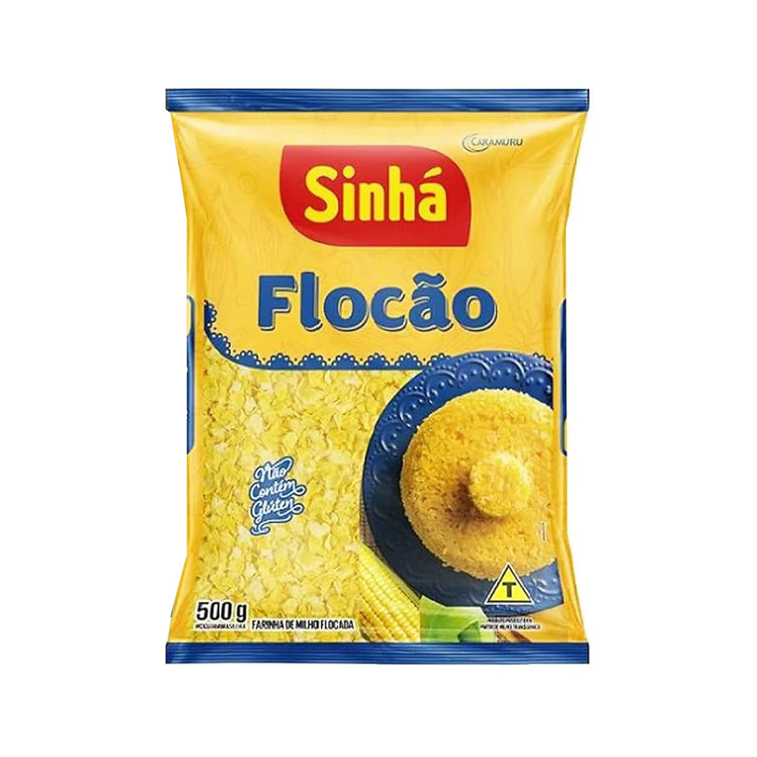 Sinha Flocao Farinha de Milho Flocada - Flaked Corn Flour 500g