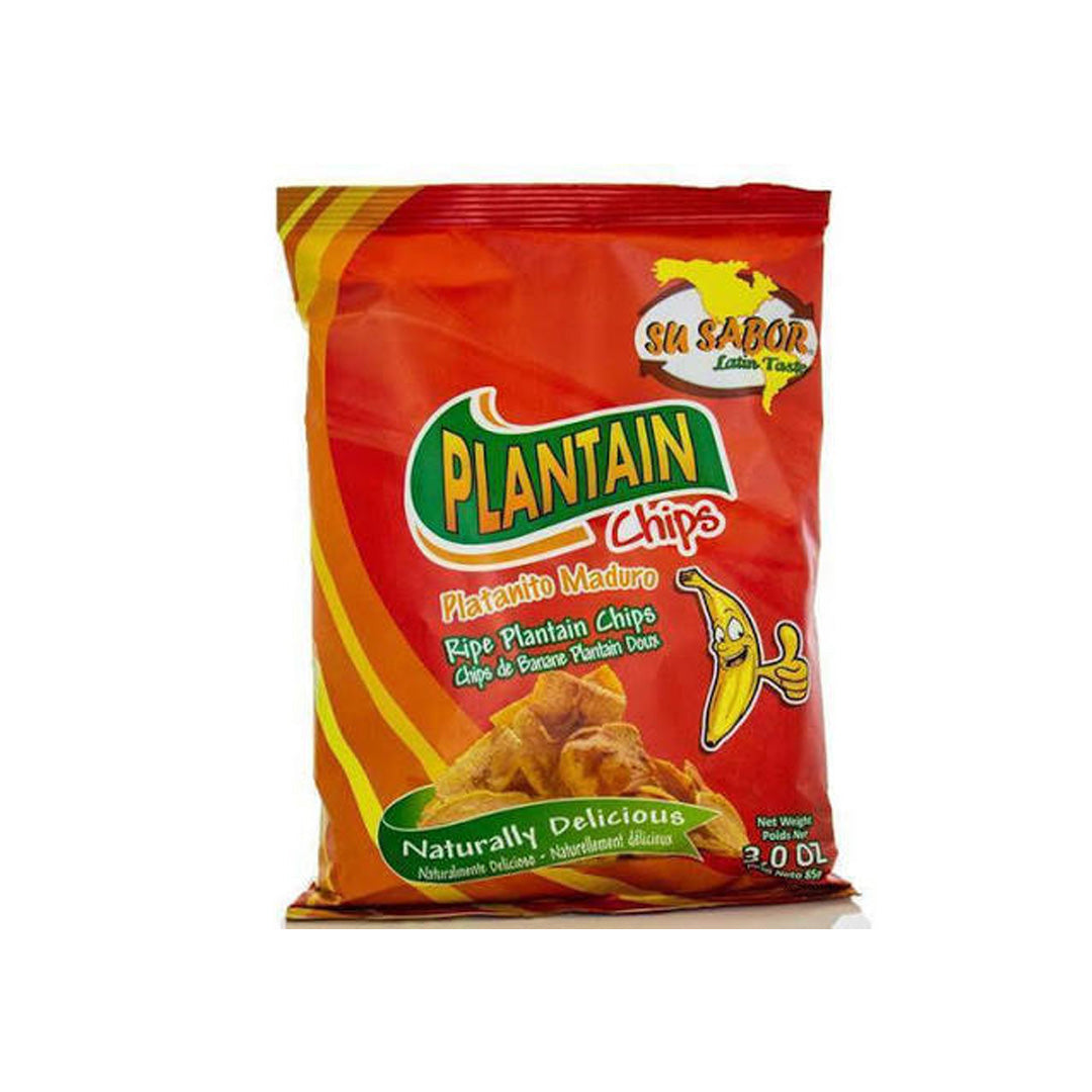 Su Sabor Platanitos Maduro - Sweet Ripe Plantain Chips 85g