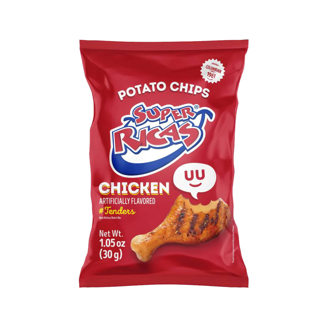 Super Ricas Sabor a Pollo - Chicken Flavoured Chips 105g