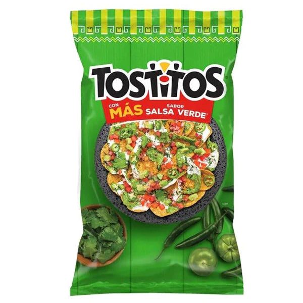 Sabritas Tostitos Salsa Verde - Tostitos Green Salsa Chips 175gr