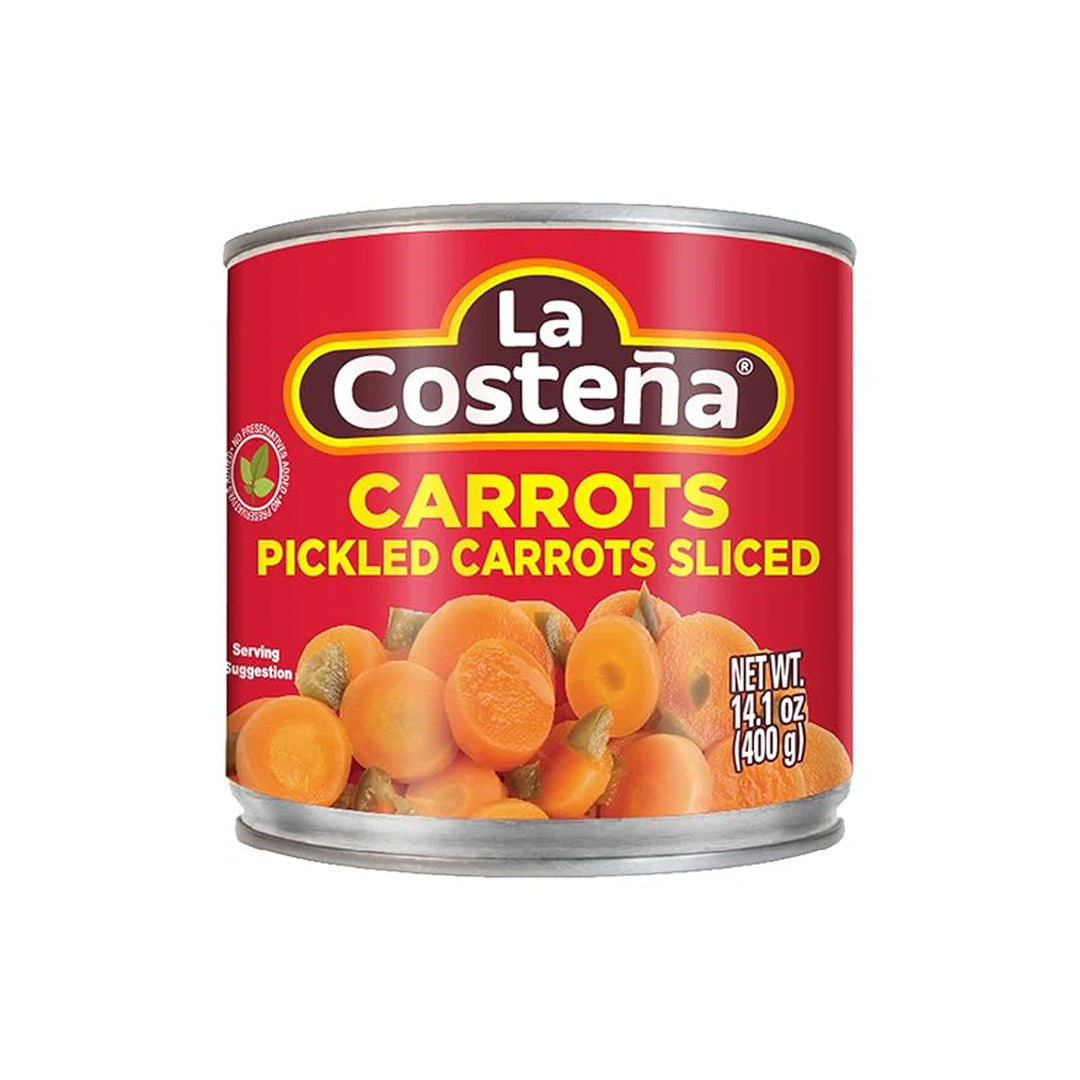 La Costeña Zanahoria -  La Costeña Pickled Sliced Carrots 14.1oz (400g)