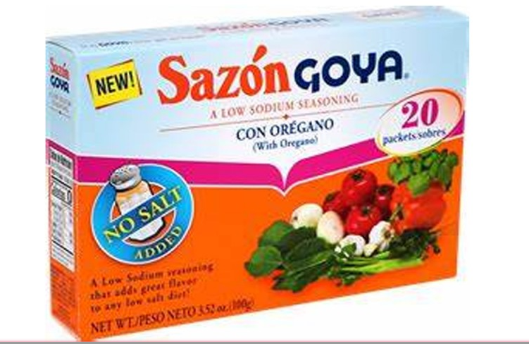 Goya Sazon a Low Sodium Seasoning with Oregano 3.52oz (100g)