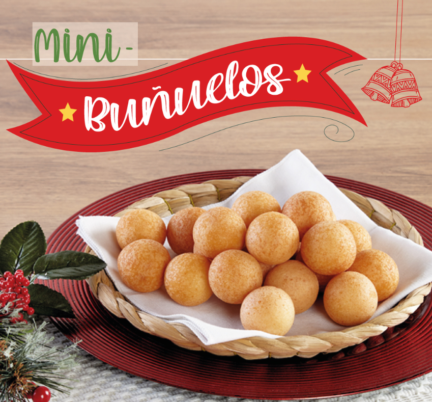Pan Pa' Ya Mini Buñuelo - Mini Cheese Fritter Fried Box 300/14g Units