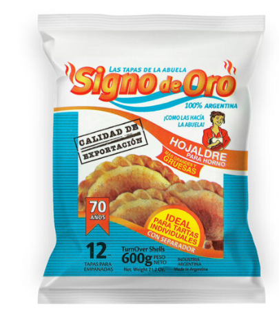 Signo de Oro Hojaldrada  - Puff pastry dough for oven 600g