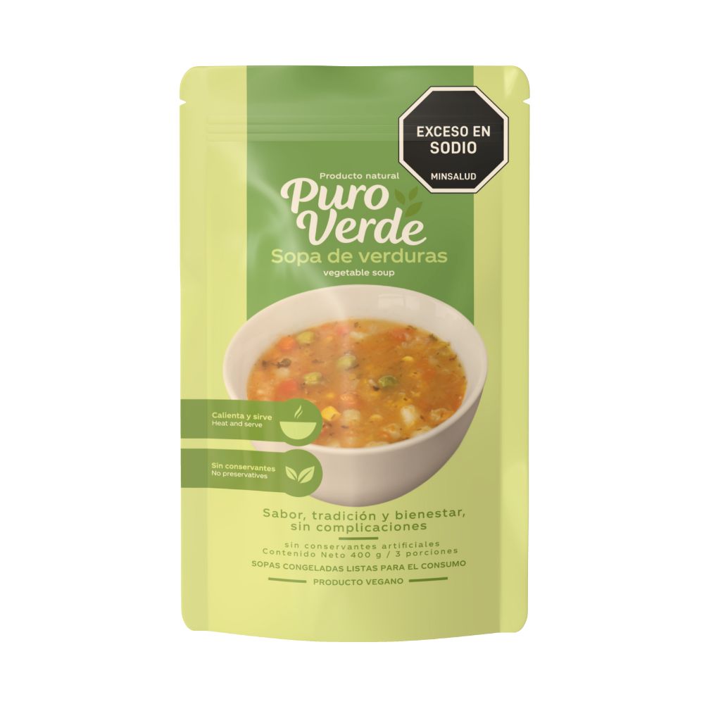 Puro Verde Sopa de Verduras - Vegetable Soup 400g