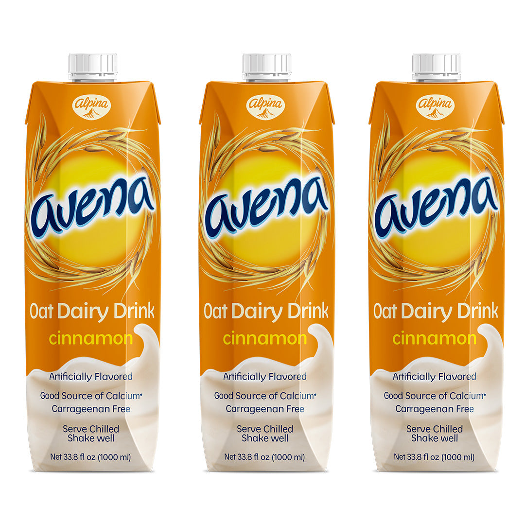 Alpina Avena Canela 1L - Cinnamon Oatmeal Smoothie 3 Pack