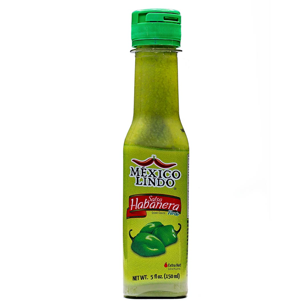 Castillo México Lindo Salsa Habanero Verde - Green Habanero Hot Sauce 5oz (150ml)