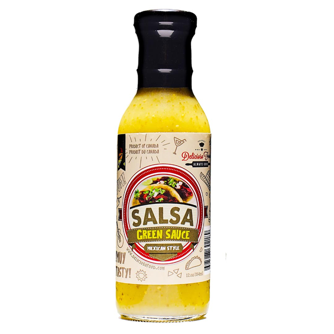 Delicioso Food Salsa Verde - Green Hot Sauce 12oz (354ml)