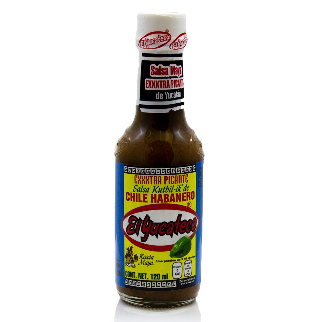 El Yucateco Salsa Habanero EXXXTRA Picante - XXXTRA Hot Sauce 4oz (120ml)