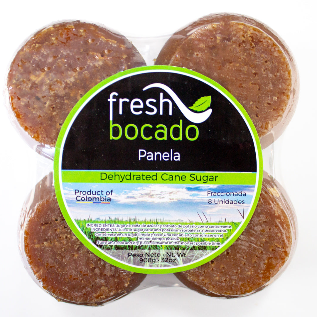 Fresh Bocado Panela 8 Caritas - Whole Cane Sugar 8 Faces