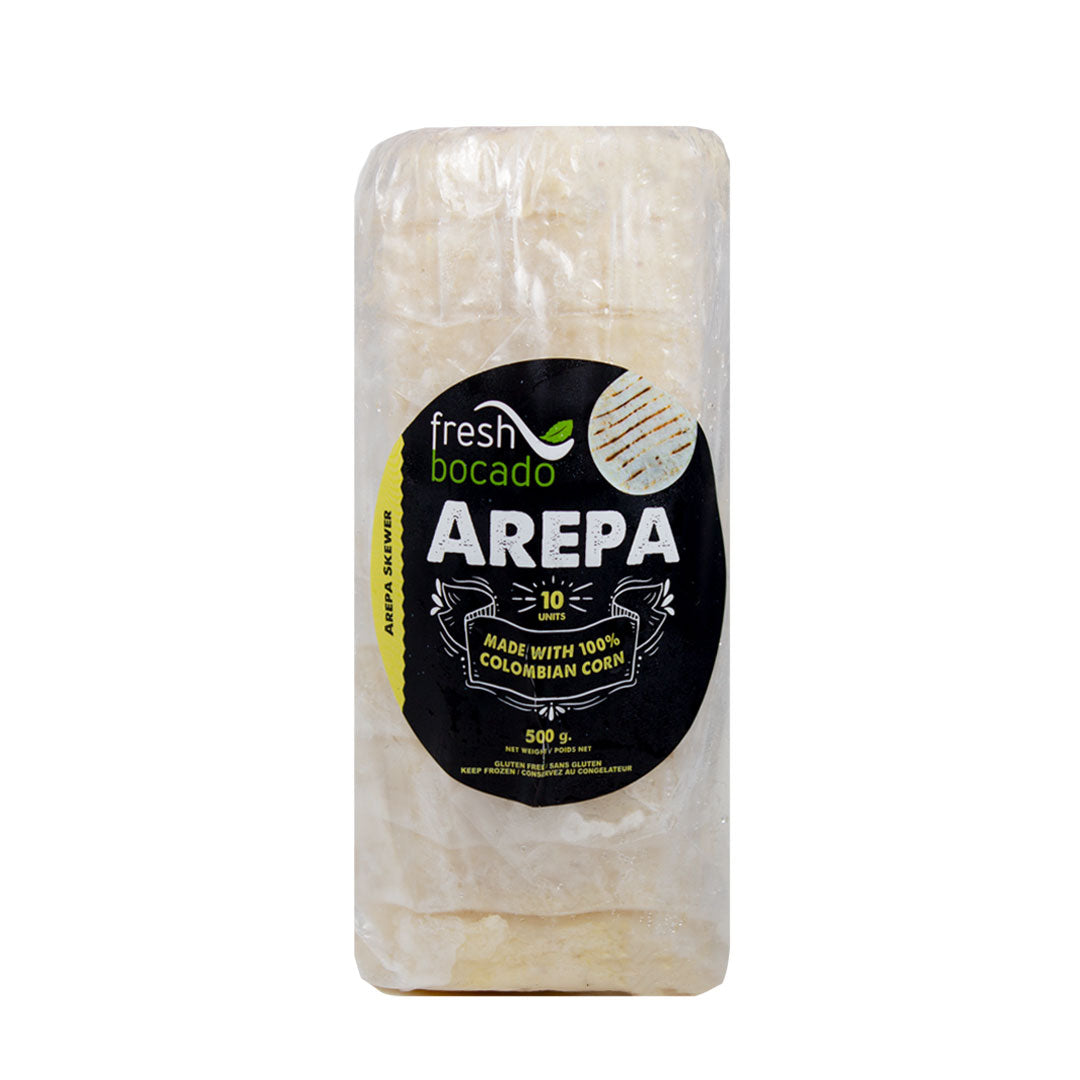Fresh Bocado Arepa Brocheta - Corn Patty Skewer 10 units