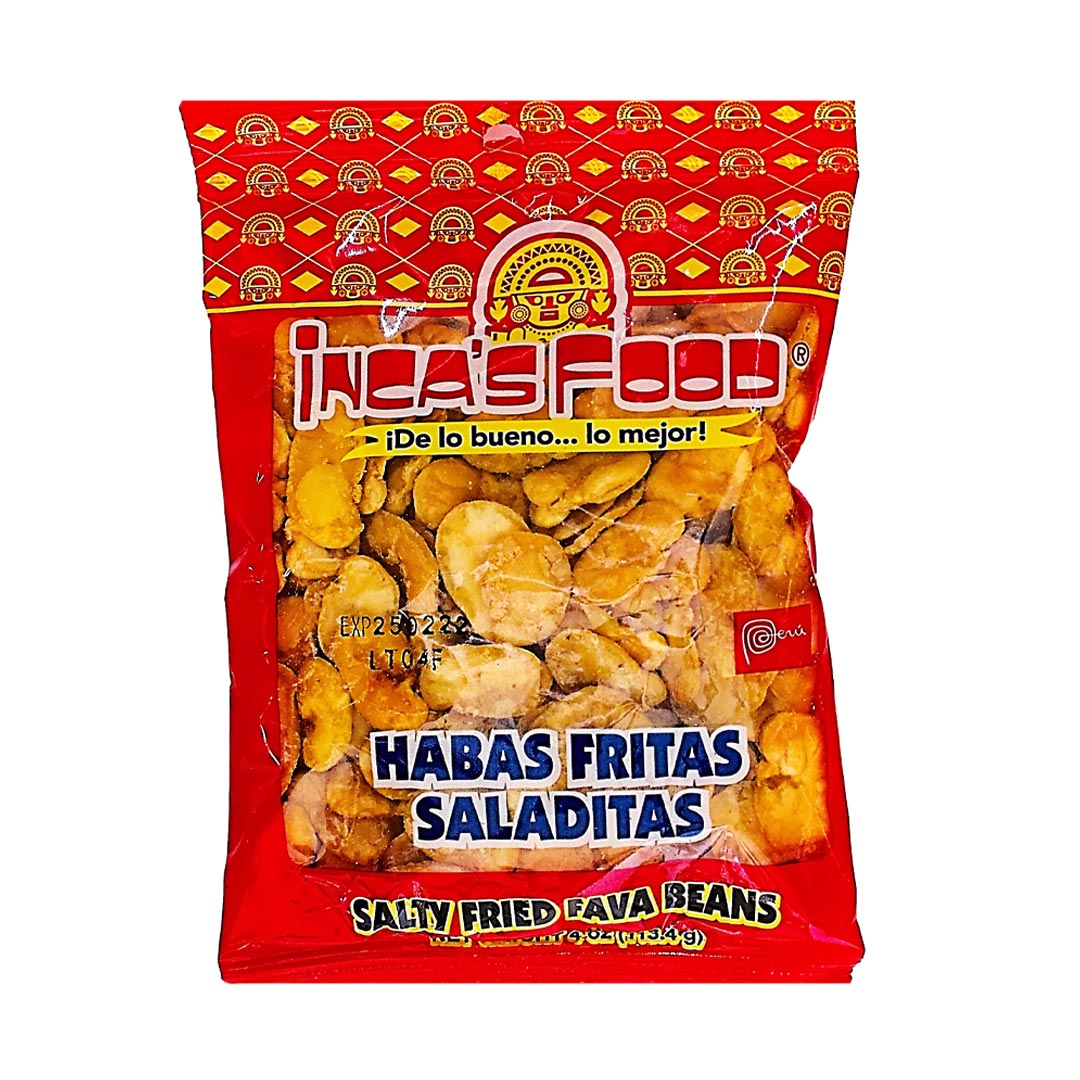 Inca's Food Habas Fritas Saladitas - Salty Fried Favas Beans 4oz (113.4g)