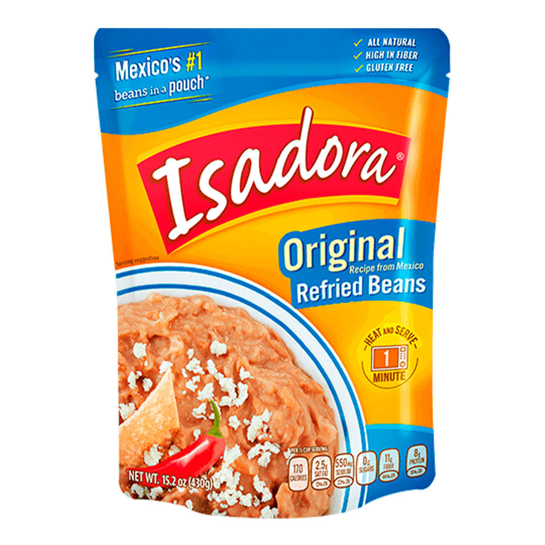 Isadora Beans Original Frijoles Refritos - Original Recipe Refried Beans 15.2oz