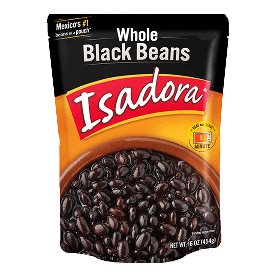 Isadora Beans Frijoles Negros Enteros - Whole Black Beans 16oz