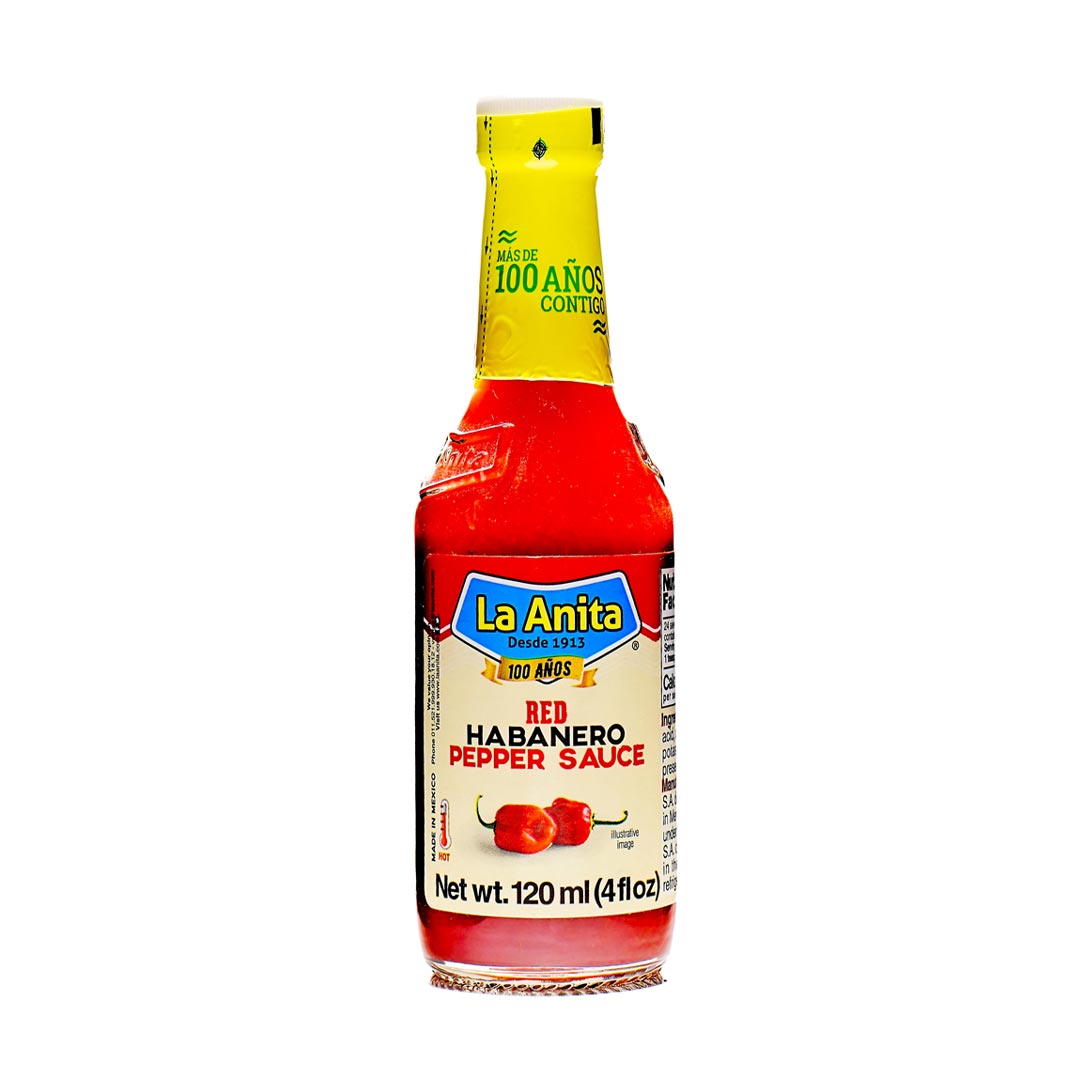 La Anita Salsa Habanero Roja - Red Habanero Pepper Sauce 4oz