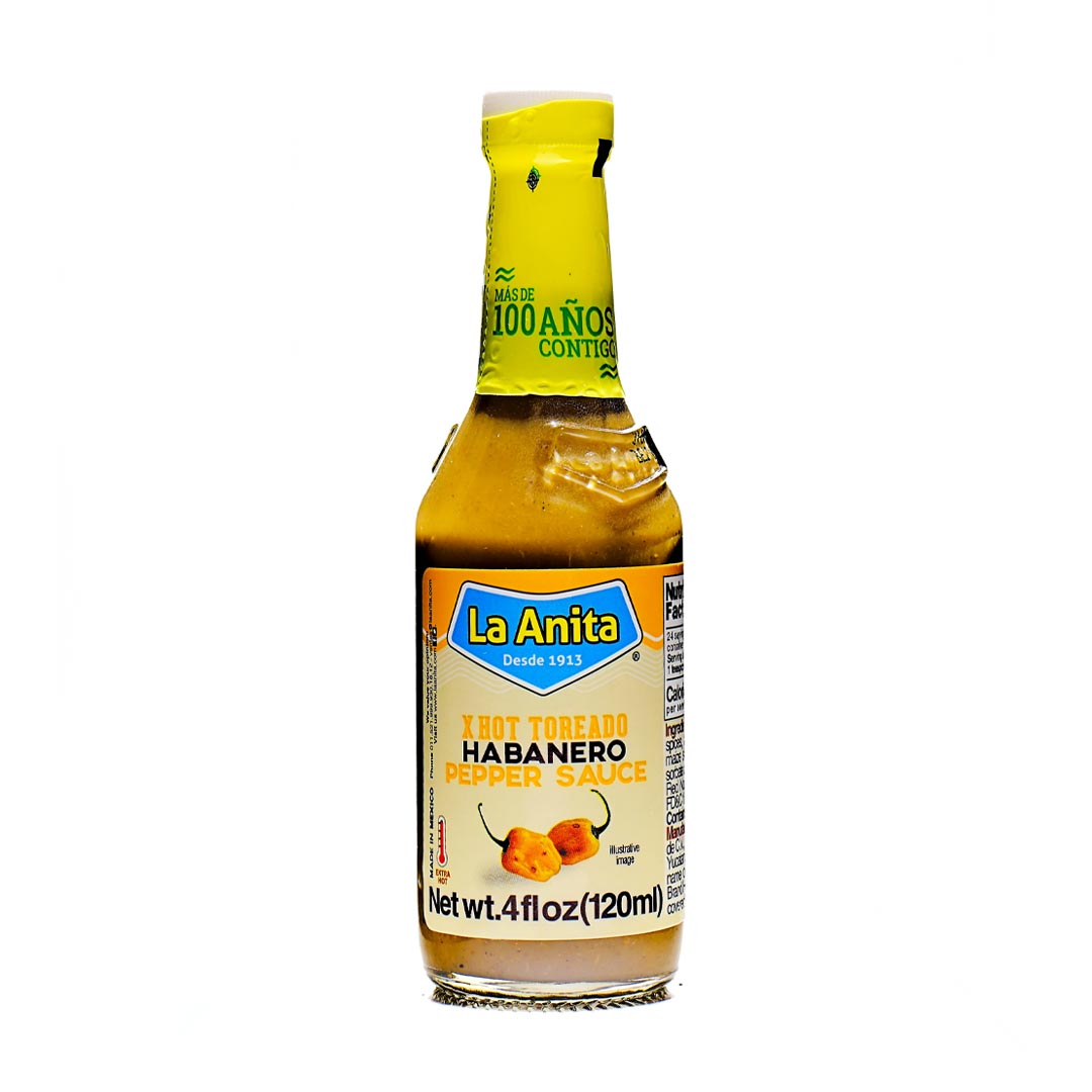 La Anita Salsa Habanero - X Toreado Habanero Hot Pepper Sauce 4oz (120ml)